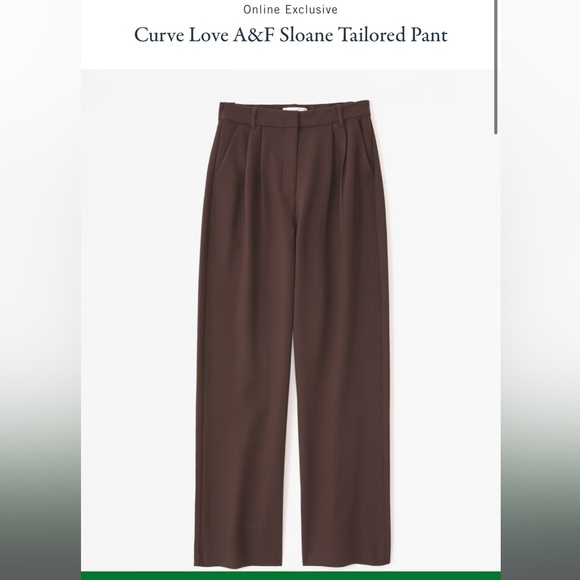 Abercrombie & Fitch Pants - A&F Curve love Sloane Tailored Pant